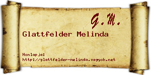 Glattfelder Melinda névjegykártya